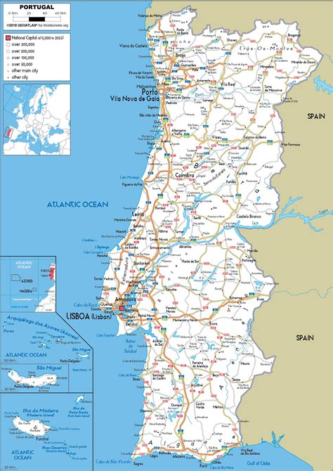 list of cities in portugal|Portugal City Maps .